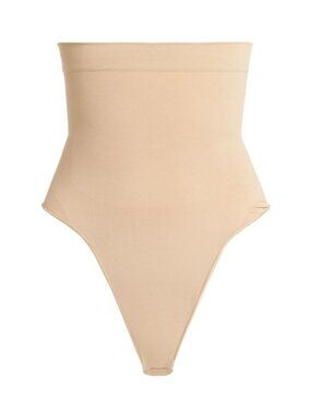 Skims Seamless Sculpt High Waist Thong Clay Small PN-THG-3360 - Open Box Like Ne